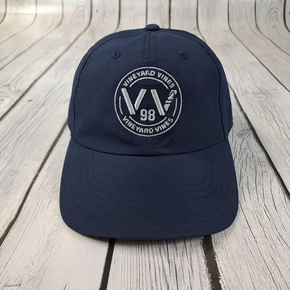Vineyard Vines 98 Cap Hat Adult Adjustable Adult Blue Polyester